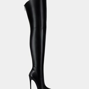 Chic Black Over-the-Knee Boots- Scorpio